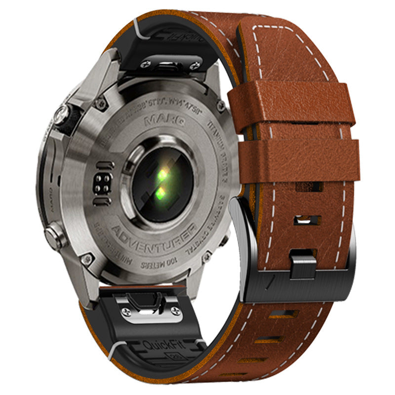 Garmin QuickFit Rubber With Leather Band: Elegancia Deportiva y Confort Superior