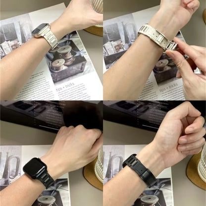 T-Type Band para Apple Watch: Innovación y Lujo en Acero Inoxidable y Silicona