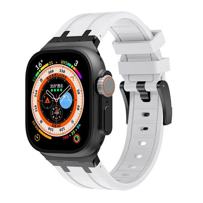 NEW AP Thick Silicone Band: Confort y Durabilidad con Adaptador de Titanio para Apple Watch