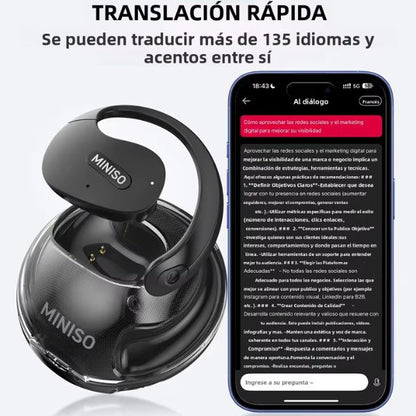 MINISO X15 PRO – Auriculares Bluetooth con Cancelación de Ruido y Diseño Colgante