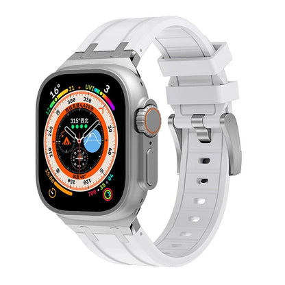 NEW AP Thick Silicone Band: Confort y Durabilidad con Adaptador de Titanio para Apple Watch