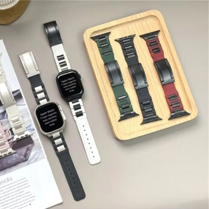 T-Type Band para Apple Watch: Innovación y Lujo en Acero Inoxidable y Silicona