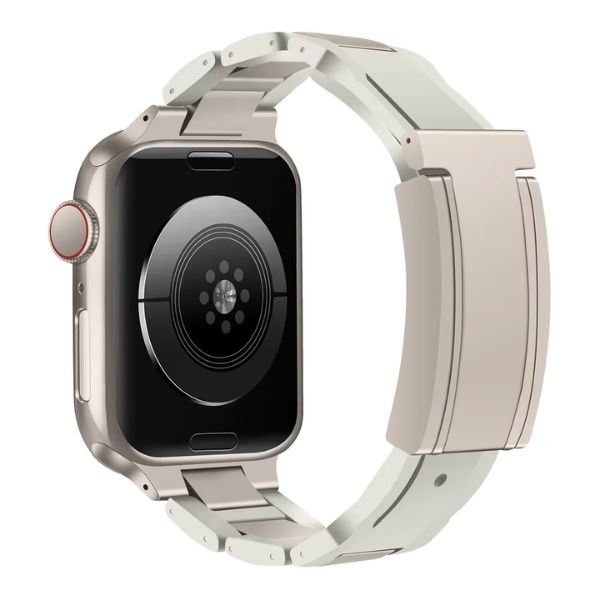 T-Type Band para Apple Watch: Innovación y Lujo en Acero Inoxidable y Silicona