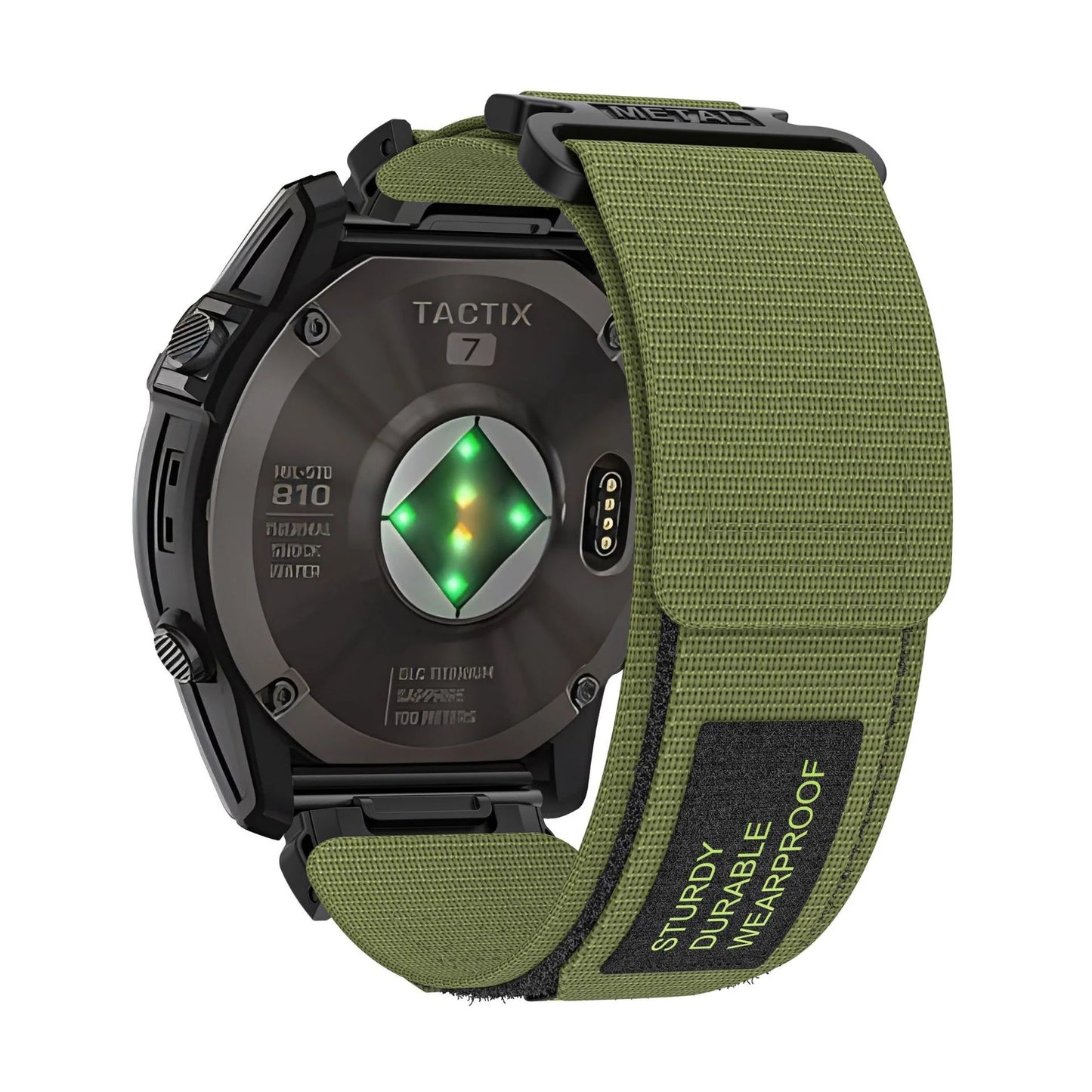 Garmin QuickFit Nylon Canvas Loop Velcro Band: Estilo Militar y Confort Adaptable