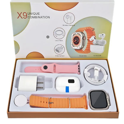 Kit Smartwatch X9 + Auriculares Pro — más barato que el 🍏