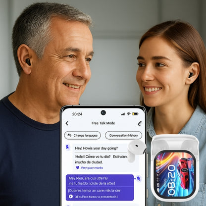 HTC NE20 – Auriculares traductores con pantalla LCD, OWS y sonido Hi-Fi