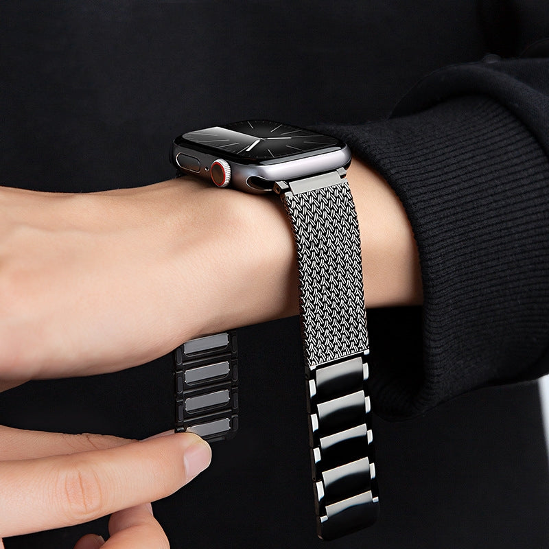 Braided Magnetic Band: Estilo Trenzado y Ajuste Seguro para Apple Watch