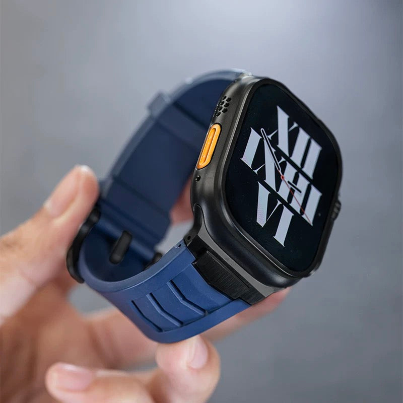 Mecha Fluororubber Band: Confort y Estilo Robusto para Apple Watch