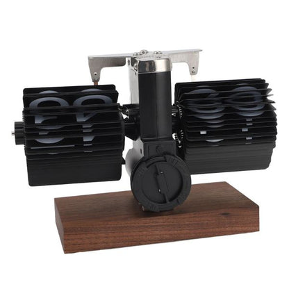 Reloj Flip de Nogal Retro Premium: La Elegancia Atemporal para Tu Escritorio