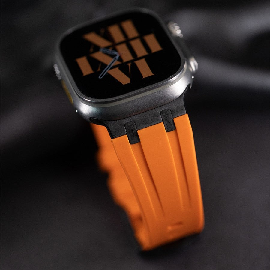 NEW AP Thick Silicone Band: Confort y Durabilidad con Adaptador de Titanio para Apple Watch