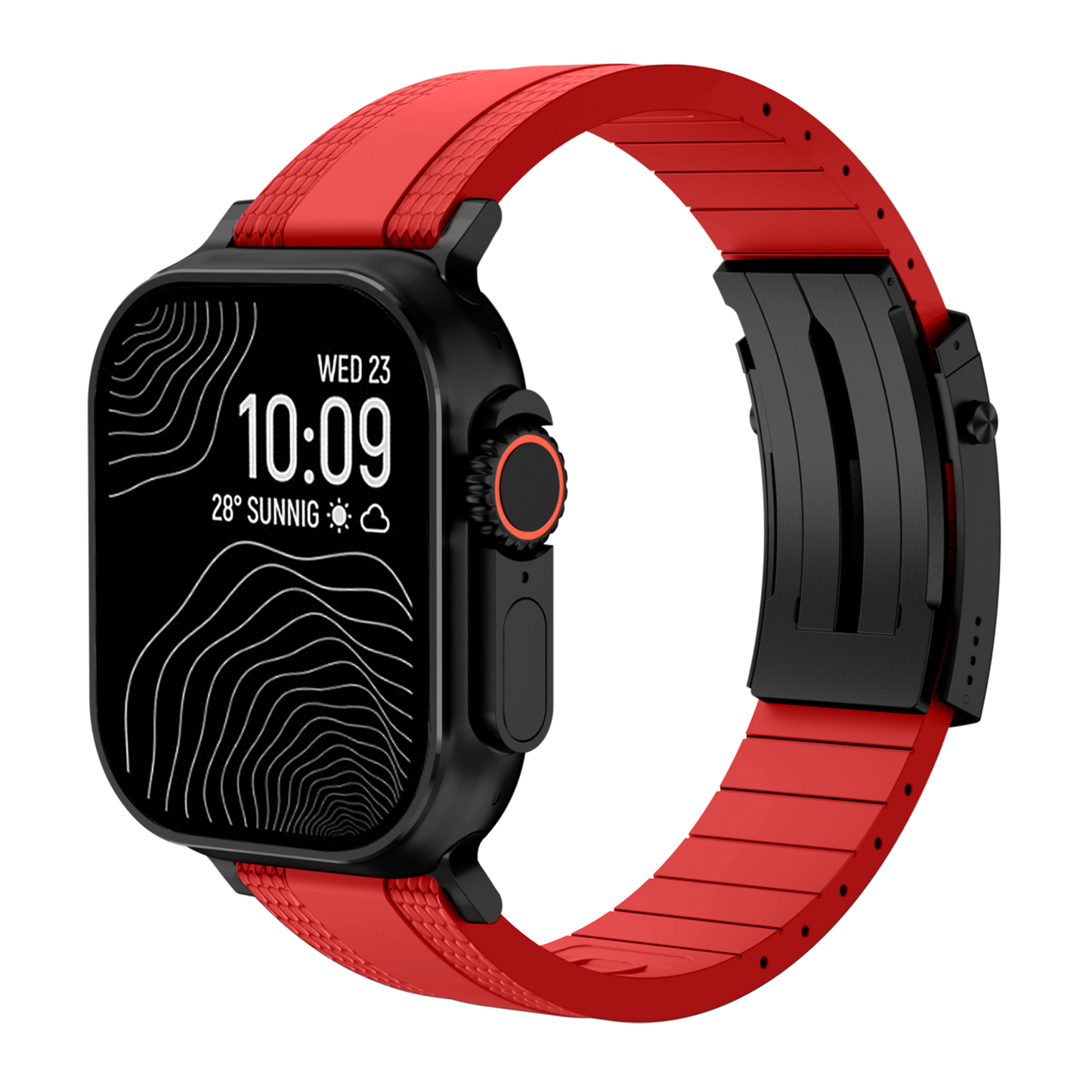 Ocean Luxe Band: Elegancia Marina y Durabilidad FKM para Apple Watch