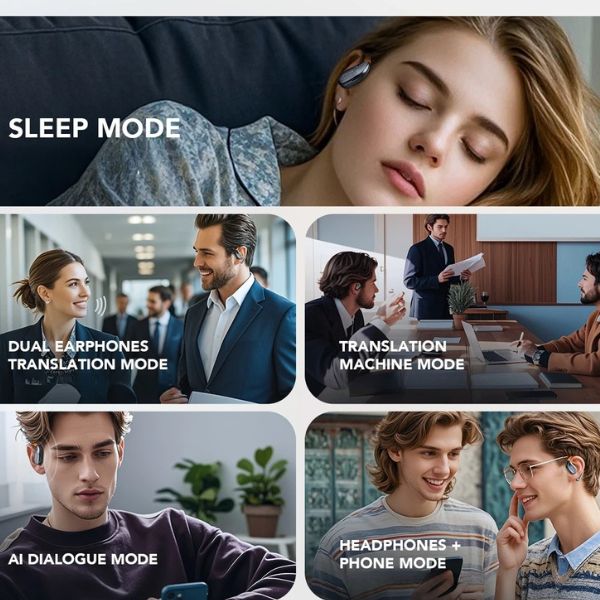 ERAZER XF31: Auriculares Inalámbricos con Traducción AI para Comunicación Sin Límites