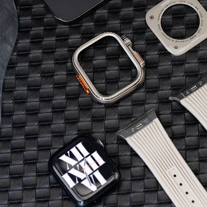 Caja de Aleación de Titanio Rugged para Apple Watch: Protección Extrema y Estilo Aventurero