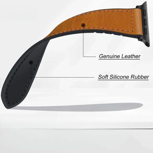 Correa Magnética Urban Fit para Apple Watch: Cuero Genuino y Silicona – Estilo y Versatilidad