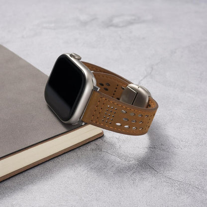 Breathable Leather Strap: Elegancia y Confort para Tu Apple Watch