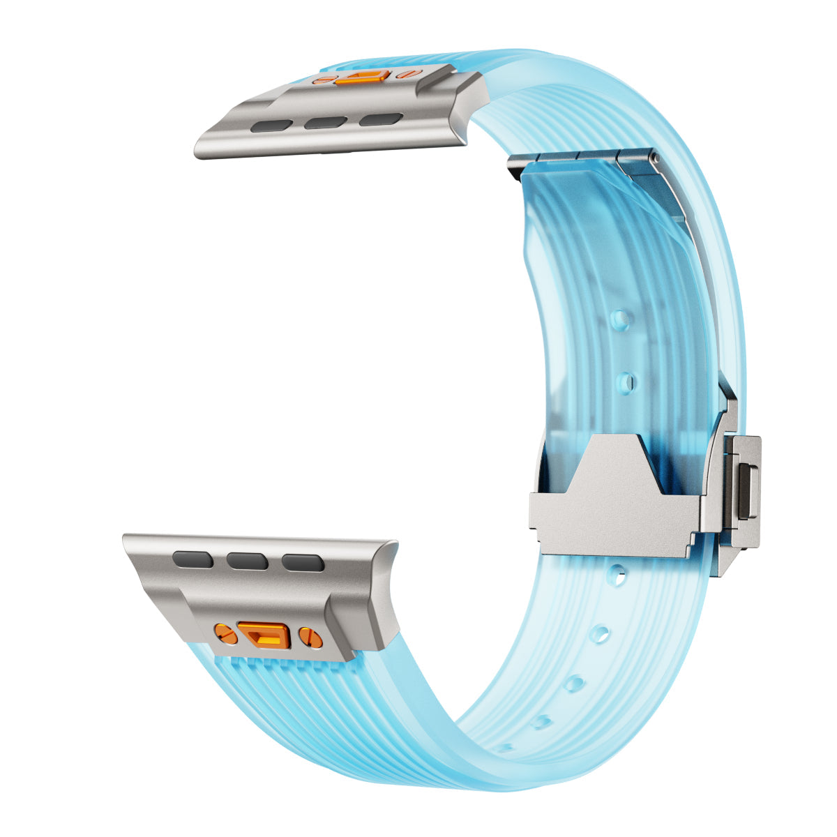 RM Transparent Silicone Band: Elegancia Semitransparente para Apple Watch