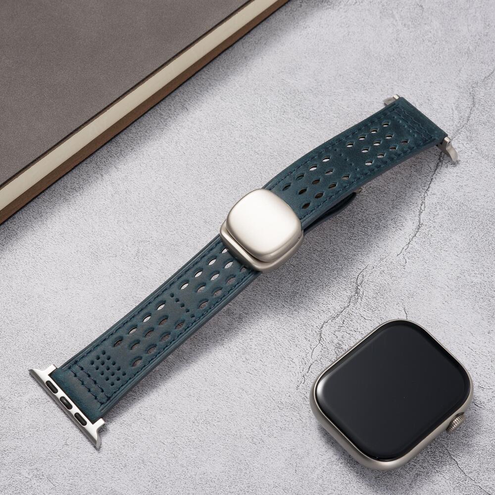 Breathable Leather Strap: Elegancia y Confort para Tu Apple Watch