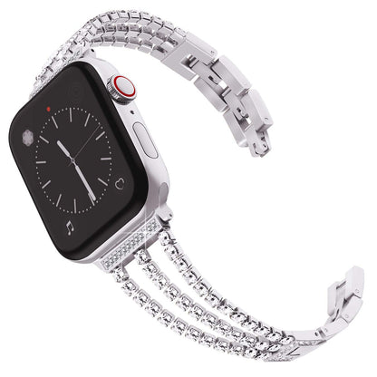 Bling Diamond Link Bracelet: Lujo Brillante para tu Apple Watch