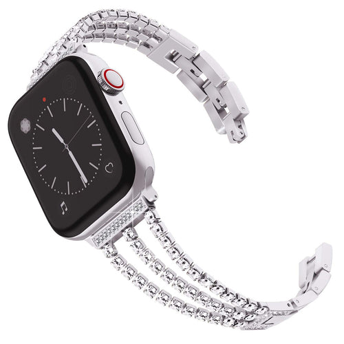 Bling Diamond Link Bracelet: Lujo Brillante para tu Apple Watch
