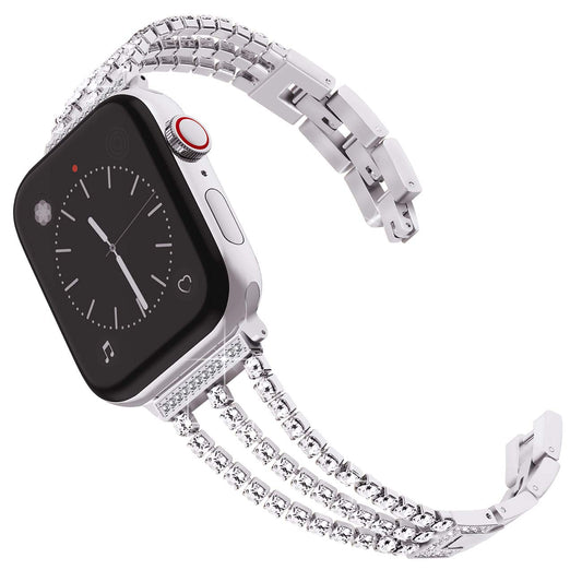 Bling Diamond Link Bracelet: Lujo Brillante para tu Apple Watch