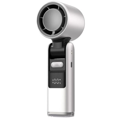 Ventilador Portátil Turbo Bladeless con Sensación de Hielo | Frío Extremo y Soporte 3-en-1