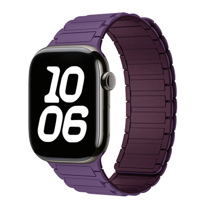 Pulseira Magnética de Silicone para Apple Watch: Estilo Ousado e Conforto Personalizado