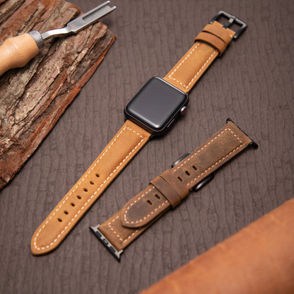 Classic Leather Band: Elegancia Atemporal y Artesanía Italiana para Apple Watch