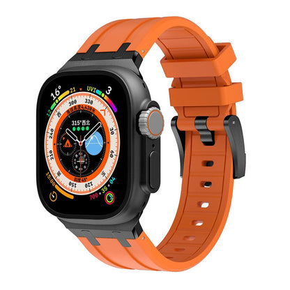 NEW AP Thick Silicone Band: Confort y Durabilidad con Adaptador de Titanio para Apple Watch