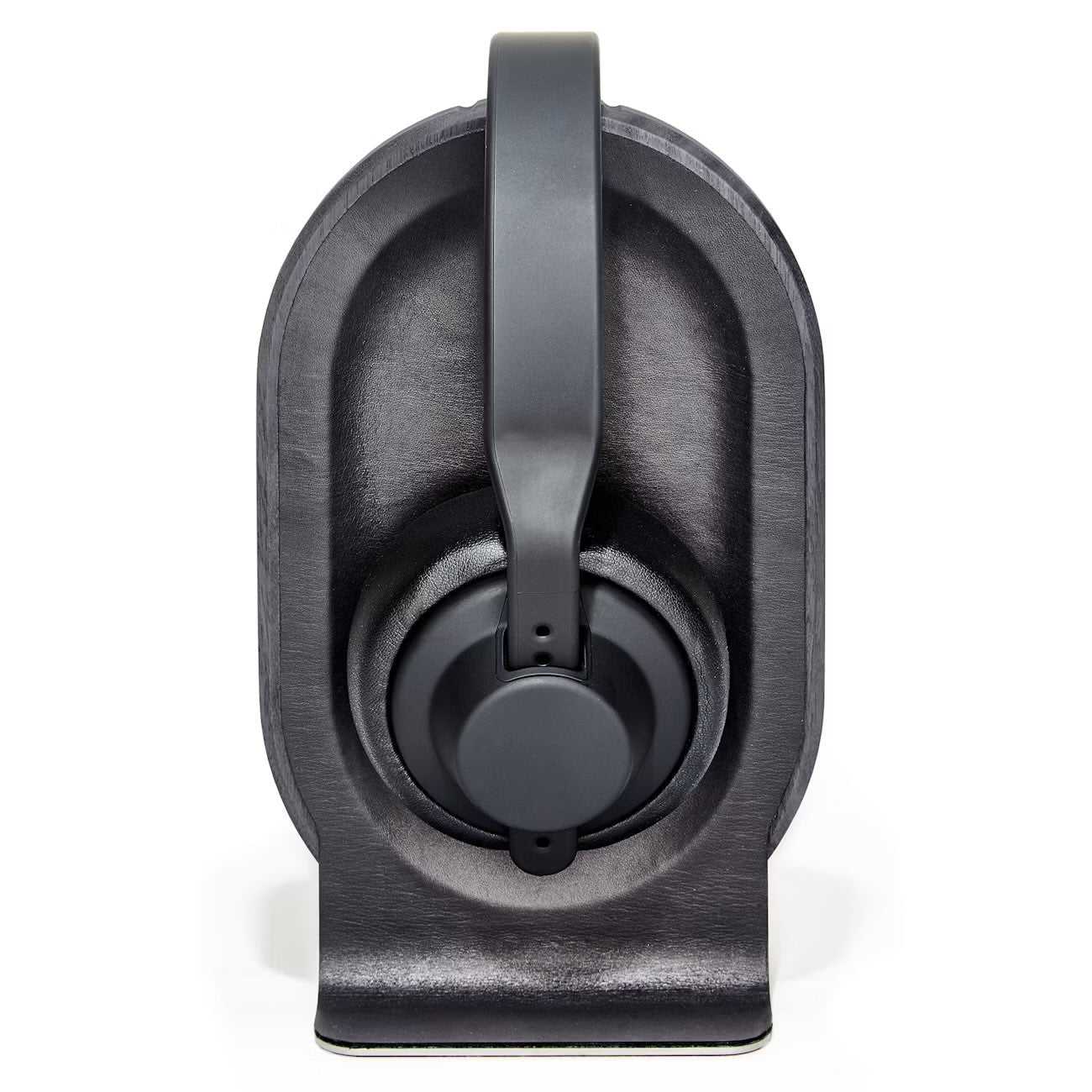 TuneBase: Soporte Premium de Madera y Cuero para Auriculares | Estilo y Protección