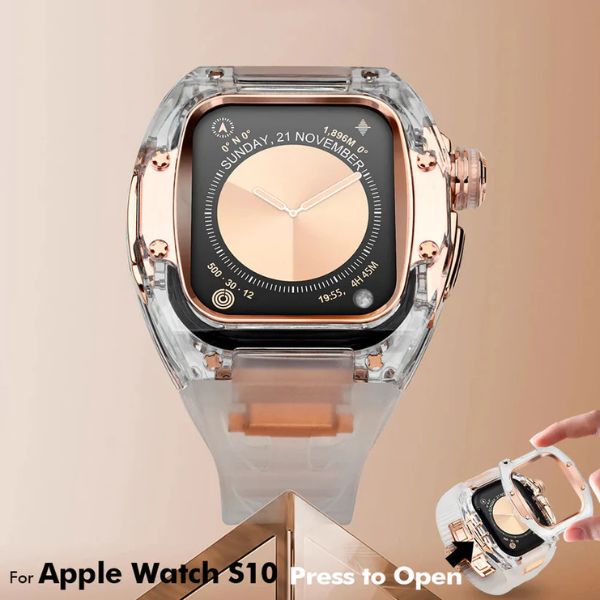 RM7013 Crystal Case Retrofit Kit: Transformación Premium para Apple Watch S10