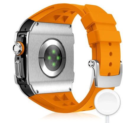 RM7015 Silver Vanguard Series: Carcasa de Acero Inoxidable para Apple Watch Ultra