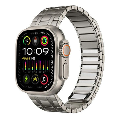 AP Frosted Stainless Steel Magnetic Band: Fuerza y Estilo para Apple Watch