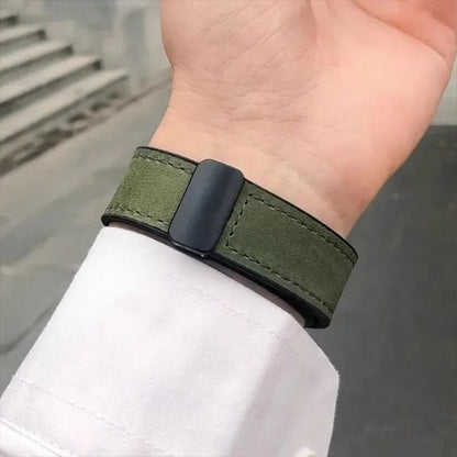 Correa Magnética Urban Fit para Apple Watch: Cuero Genuino y Silicona – Estilo y Versatilidad