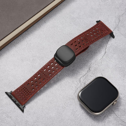 Breathable Leather Strap: Elegancia y Confort para Tu Apple Watch
