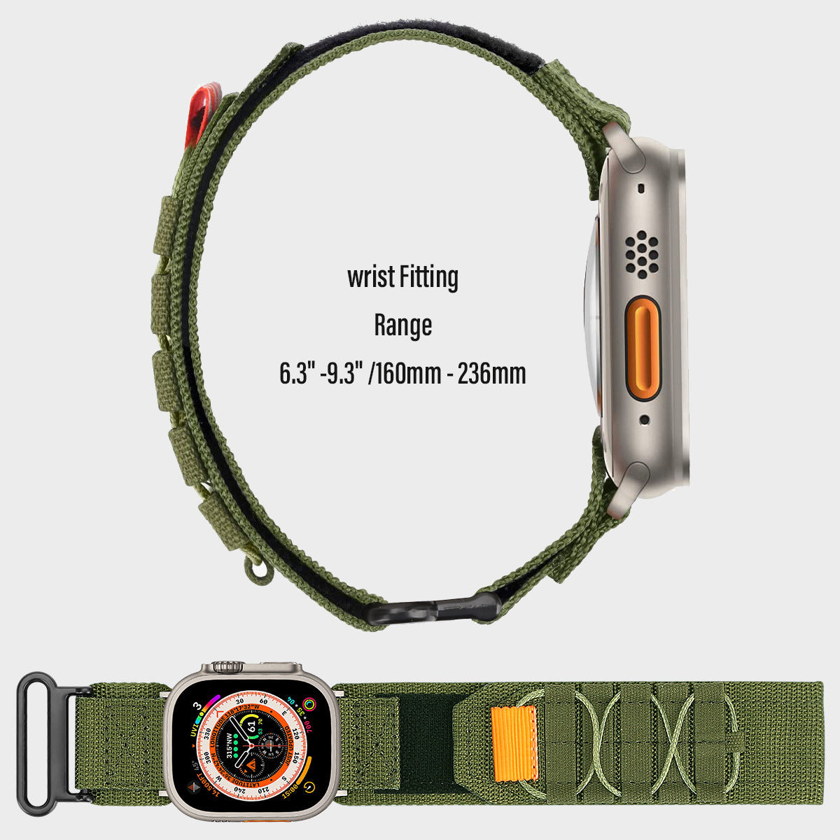 Tactical Nylon Band: Resistencia y Comodidad para Tu Apple Watch de Aventura