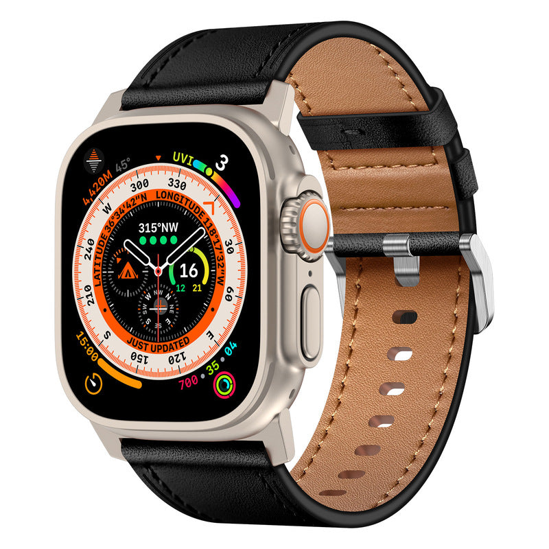 Wilderness Leather Band: Aventura y Estilo Rústico para tu Apple Watch