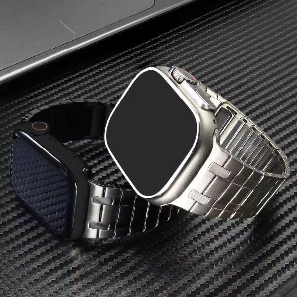 AP Frosted Stainless Steel Magnetic Band: Fuerza y Estilo para Apple Watch