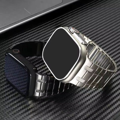 AP Frosted Stainless Steel Magnetic Band: Fuerza y Estilo para Apple Watch