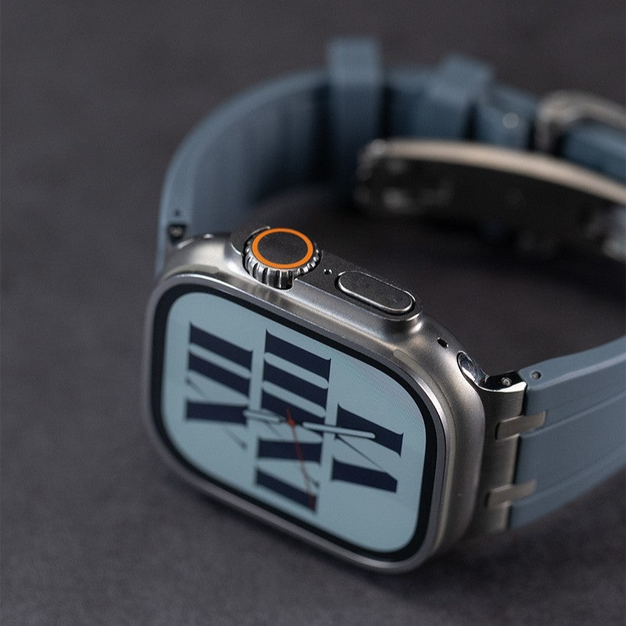 NEW AP Thick Silicone Band: Confort y Durabilidad con Adaptador de Titanio para Apple Watch