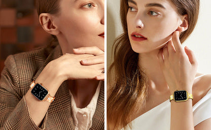 Diamond-studded Metal Buckle Bracelet: Lujo y Brillo para Tu Apple Watch