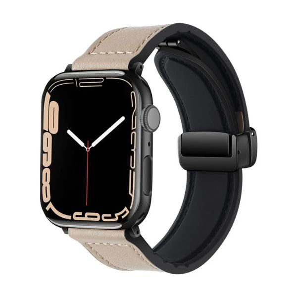 Correa Magnética Urban Fit para Apple Watch: Cuero Genuino y Silicona – Estilo y Versatilidad
