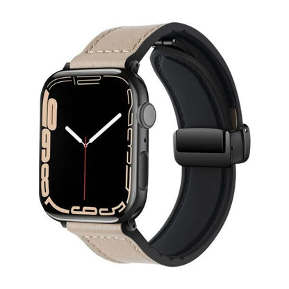 Correa Magnética Urban Fit para Apple Watch: Cuero Genuino y Silicona – Estilo y Versatilidad