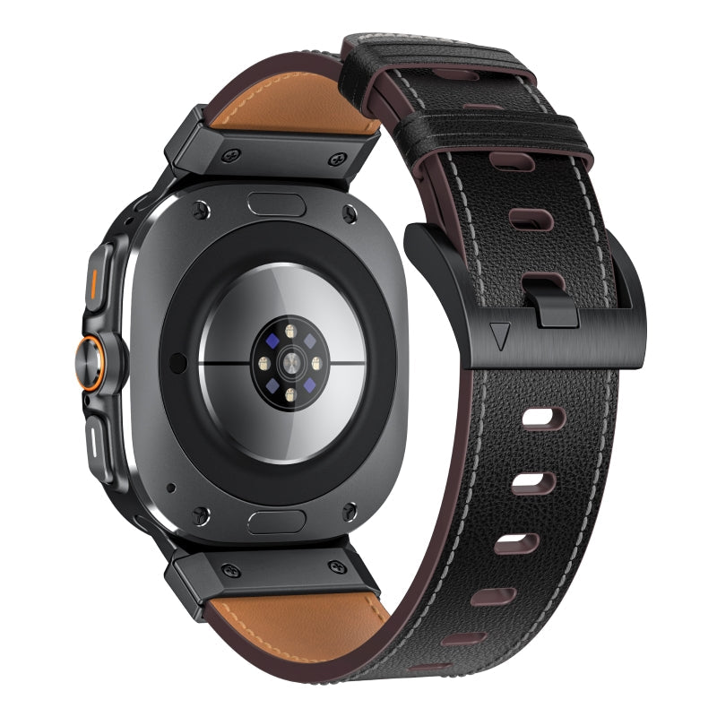 Tactical Leather Band: Resistencia y Estilo Aventurero para Samsung Watch 7 Ultra