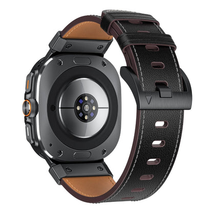 Tactical Leather Band: Resistencia y Estilo Aventurero para Samsung Watch 7 Ultra