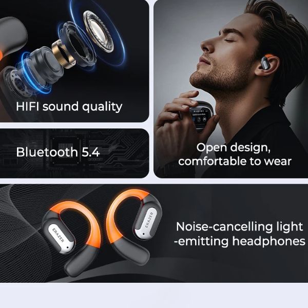 ERAZER XF32: Auriculares Inalámbricos OWS con Traducción IA y Audio Potente