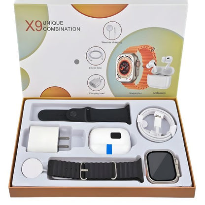 Kit Smartwatch X9 + Auriculares Pro — más barato que el 🍏