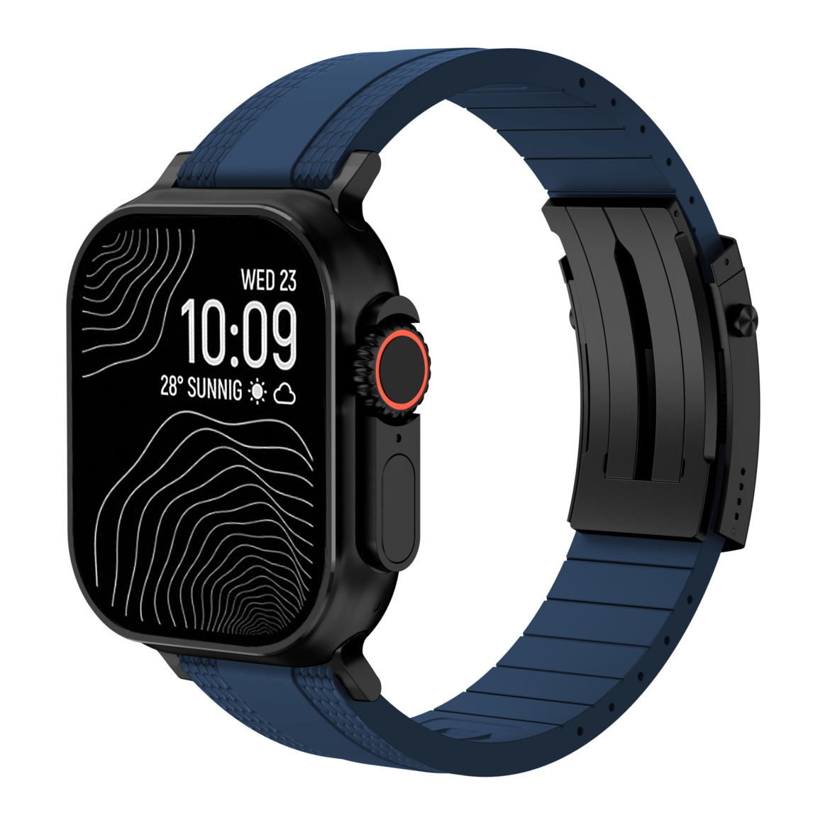 Ocean Luxe Band: Elegancia Marina y Durabilidad FKM para Apple Watch