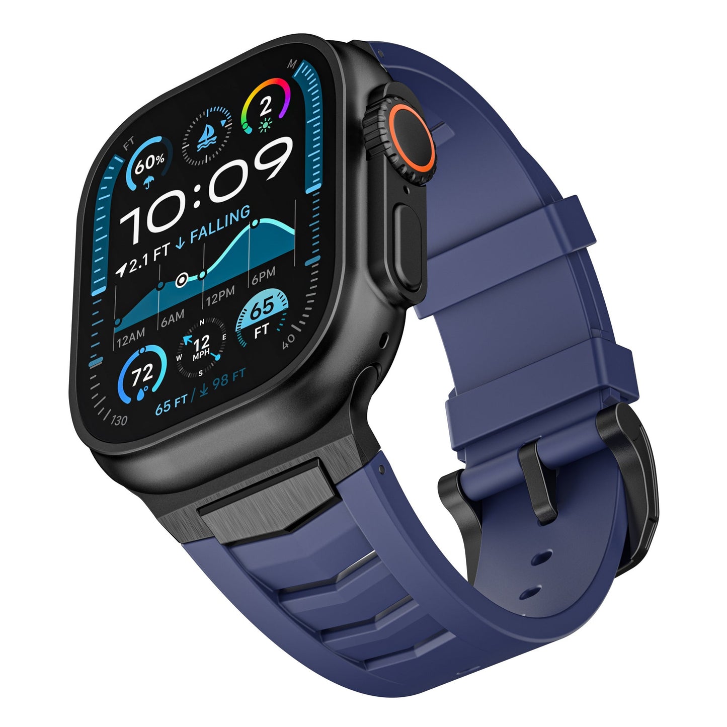 Mecha Fluororubber Band: Confort y Estilo Robusto para Apple Watch