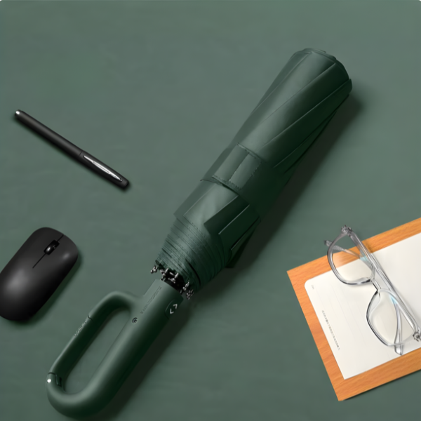 Paraguas Automático StormMaster™ – Reforzado contra Viento y Lluvia