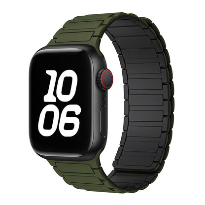Pulseira Magnética de Silicone para Apple Watch: Estilo Ousado e Conforto Personalizado